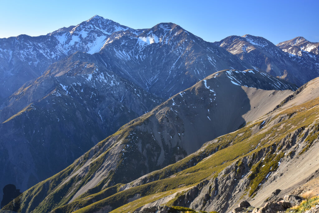 Mt. Fyffe, the Peak with the Bird's Eye View across Kaikōura Peninsula Seaward Kaikōura Range