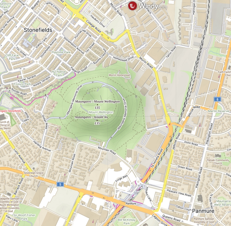 Mt Wellington map
