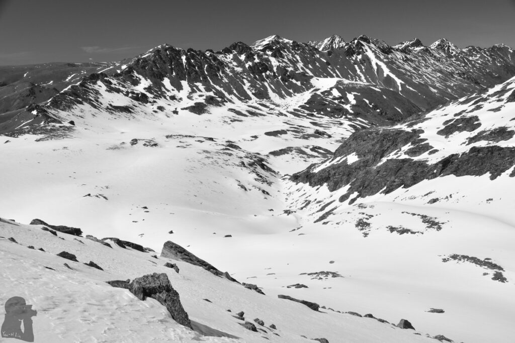 Lake Alta, a Short Hike in The Remarkables Ski Area The view toward Wye Creek Basin