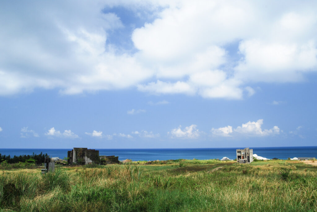 Facing the Pacific Ocean
