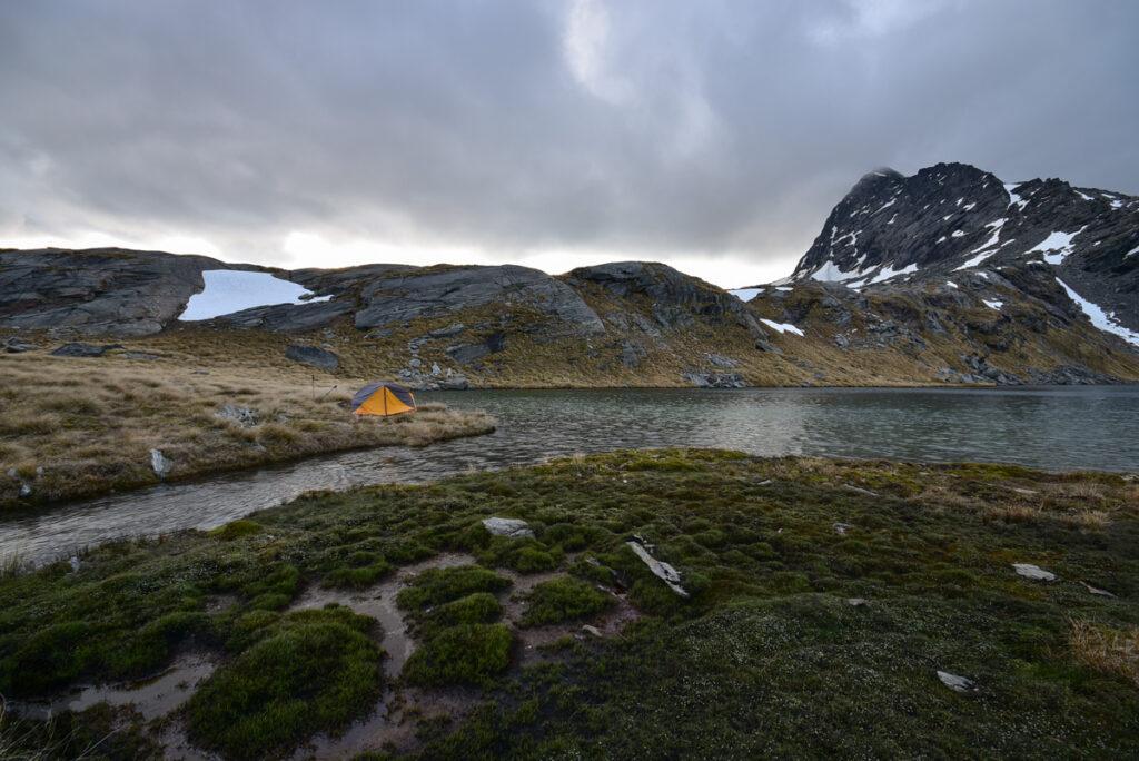Wye Creek Basin, The Remarkables, Camping by the Gorgeous Lake in a Hidden Valley A deluxe lakefront campsite
