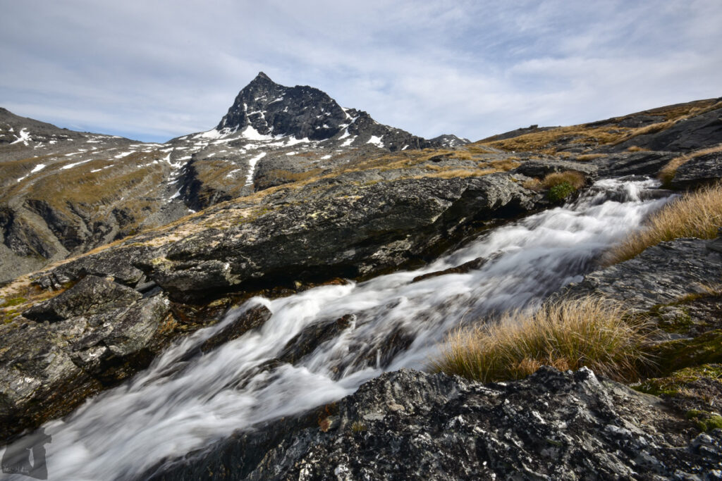 Wye Creek Basin, The Remarkables, Camping by the Gorgeous Lake in a Hidden Valley flowing stream in Wye Creek Basin