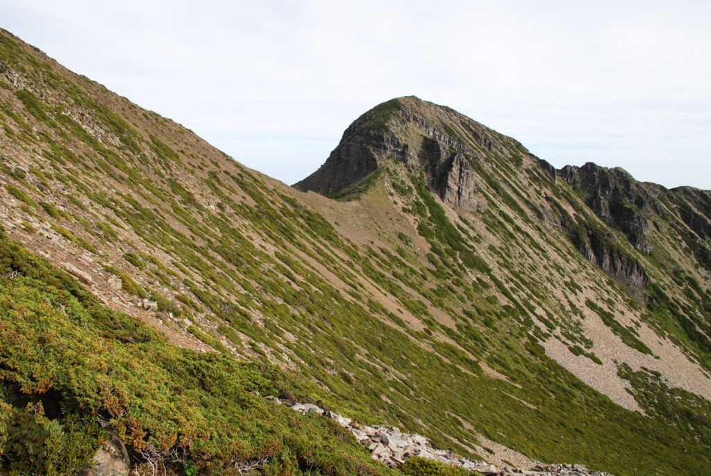 North Corner of Xueshan (雪山北稜角), only four meters shorter than the main peak.