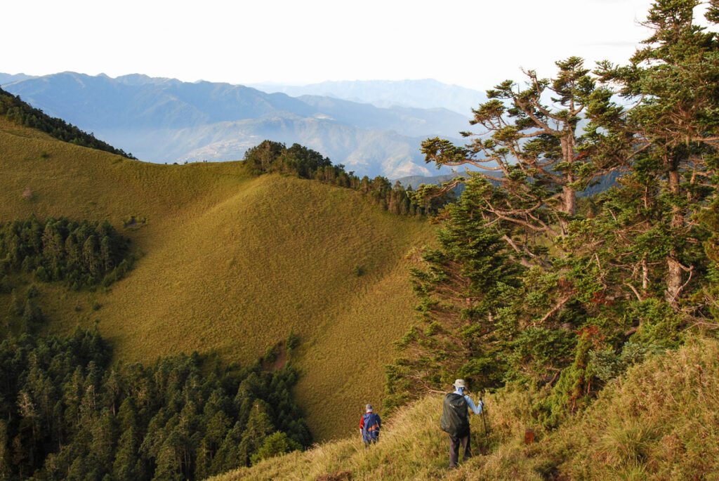 The grassy slope before Zhijiayangdashan