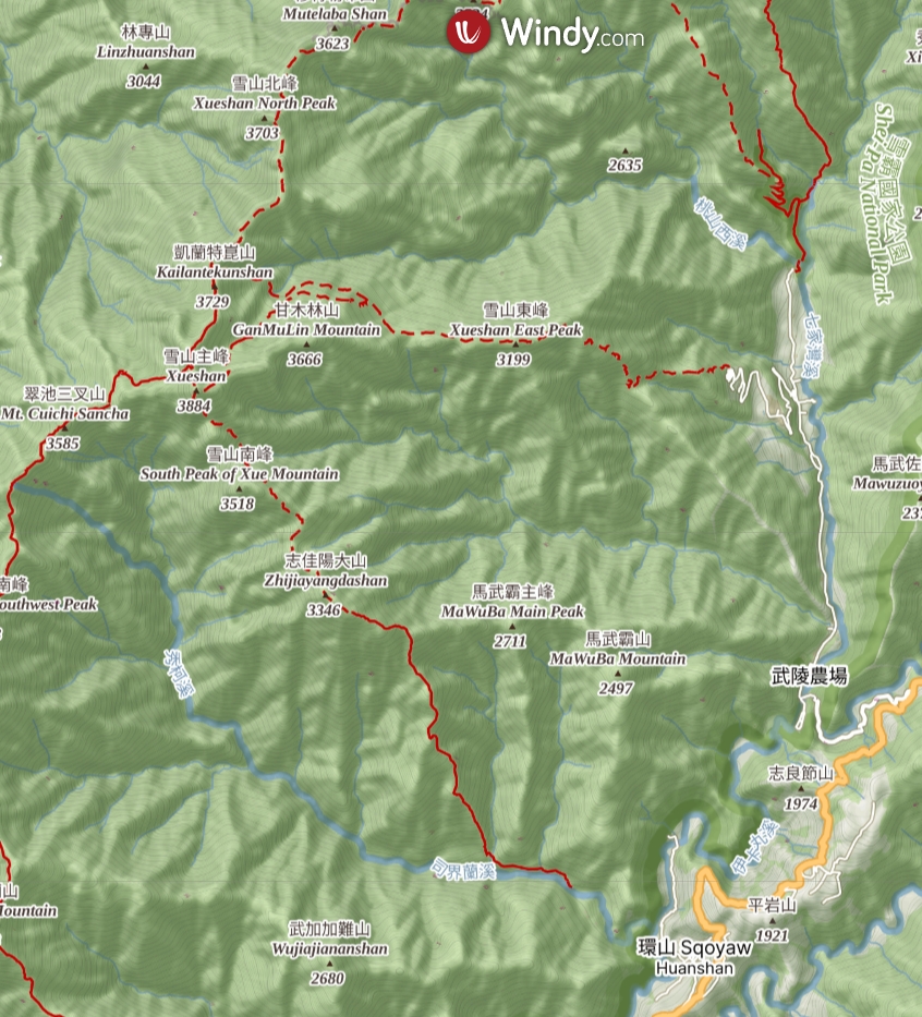 Xueshan-Zhijiayang map