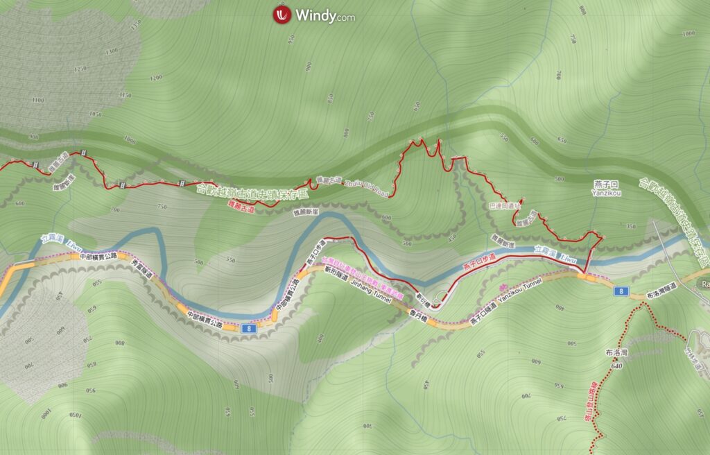 Zhuilu Old Road map